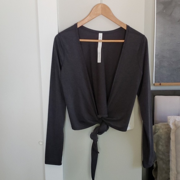 lululemon athletica Tops - Grey Lululemon Wrap Top - NWT